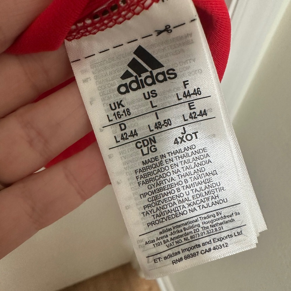 Adidas x NC State | NWT Woman's Wolfpack Red Tuffy Logo Quarter Zip Pullover, L - Picture 9 of 10